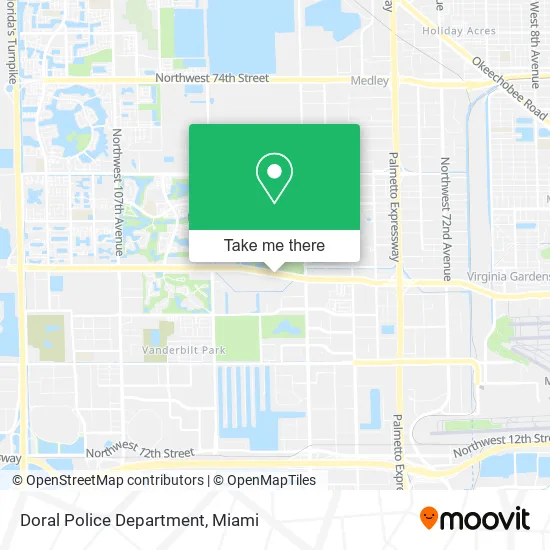 Doral Police Department map