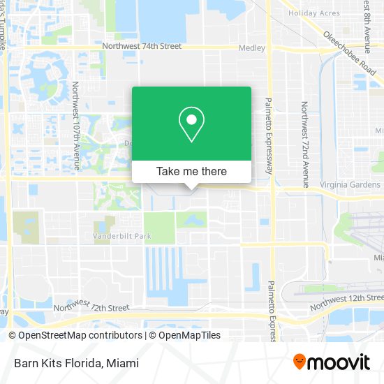 Mapa de Barn Kits Florida