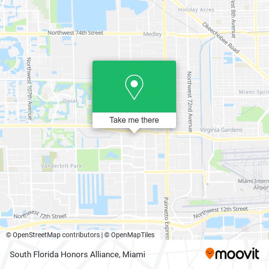 Mapa de South Florida Honors Alliance