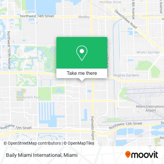 Mapa de Baily Miami International