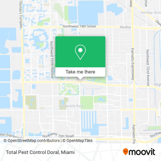 Total Pest Control Doral map