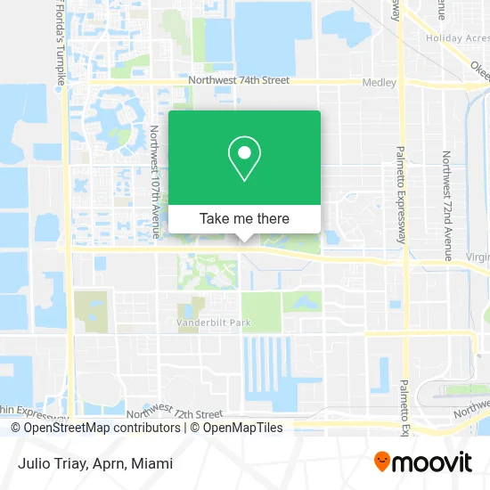 Julio Triay, Aprn map