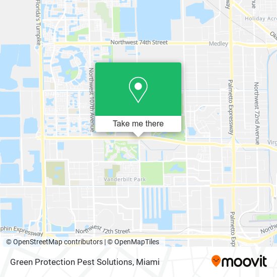 Green Protection Pest Solutions map