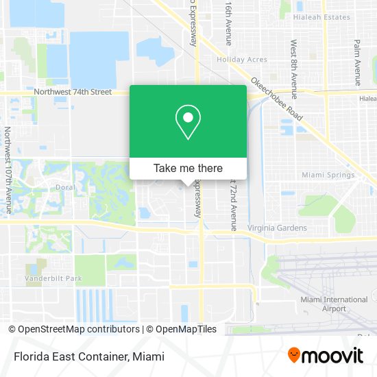 Mapa de Florida East Container