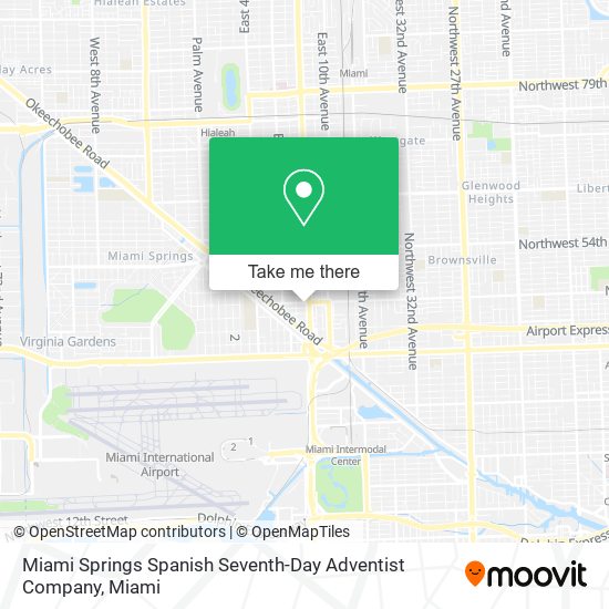 Miami Springs Spanish Seventh-Day Adventist Company map