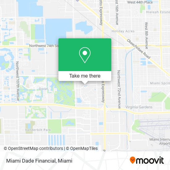 Mapa de Miami Dade Financial