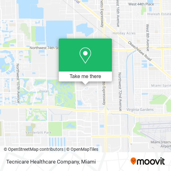 Mapa de Tecnicare Healthcare Company