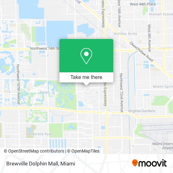 Brewville Dolphin Mall map