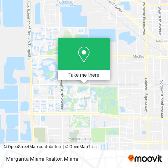 Mapa de Margarita Miami Realtor