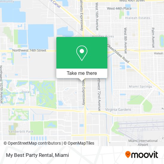 My Best Party Rental map