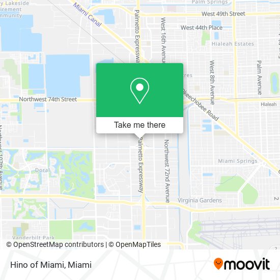 Mapa de Hino of Miami