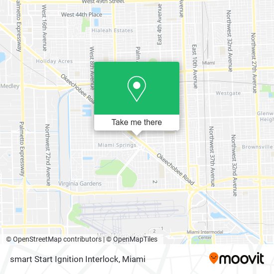 Mapa de smart Start Ignition Interlock