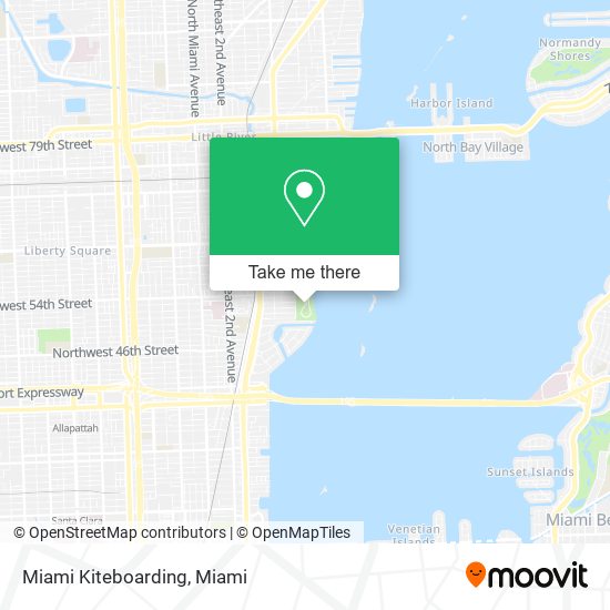 Miami Kiteboarding map