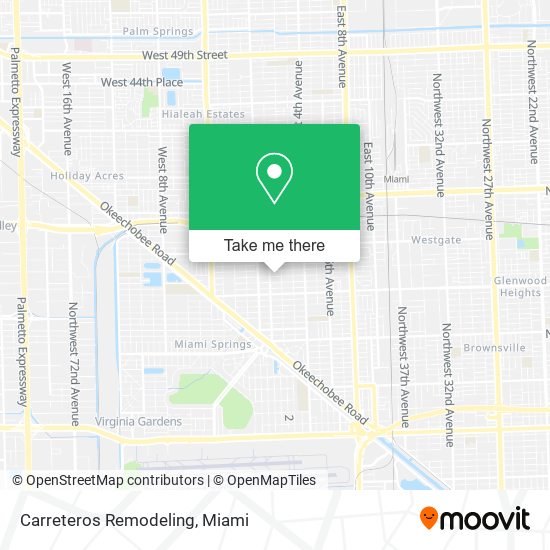 Carreteros Remodeling map