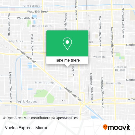 Vuelos Express map