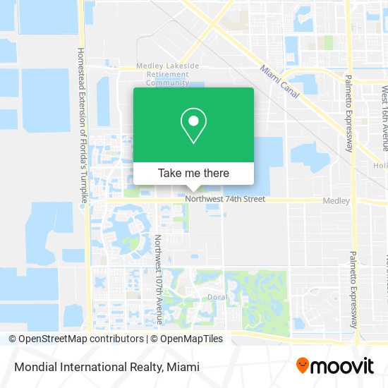 Mondial International Realty map