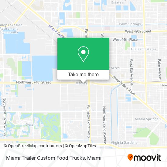 Miami Trailer Custom Food Trucks map