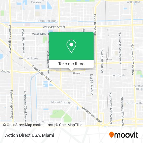 Action Direct USA map