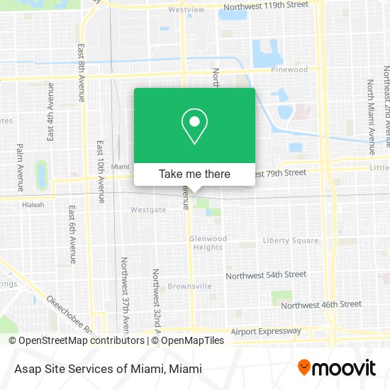 Asap Site Services of Miami map