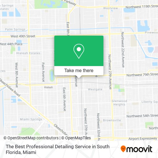 The Best Professional Detailing Service in South Florida map