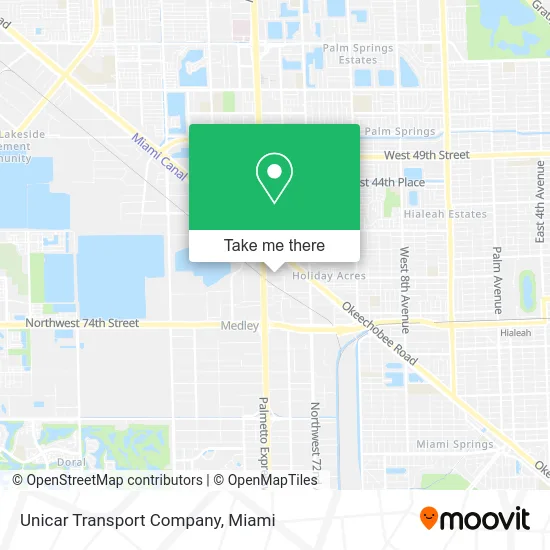 Unicar Transport Company map