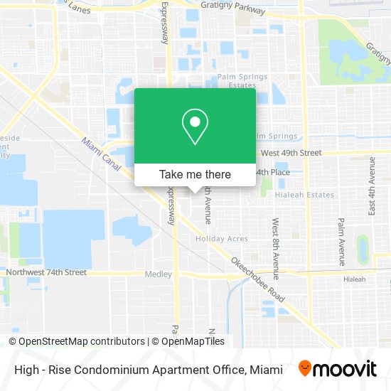 High - Rise Condominium Apartment Office map