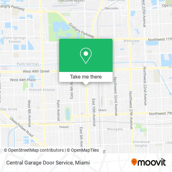 Mapa de Central Garage Door Service