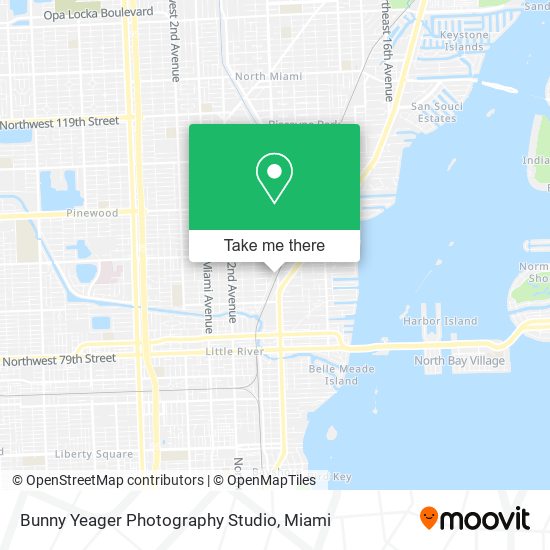 Bunny Yeager Photography Studio map