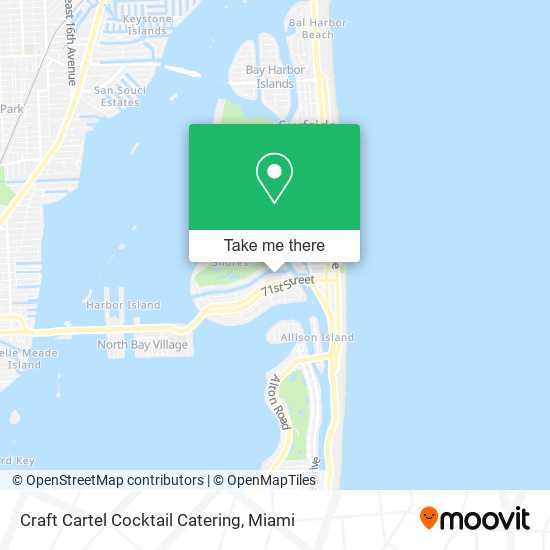 Craft Cartel Cocktail Catering map