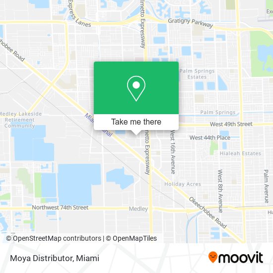 Moya Distributor map