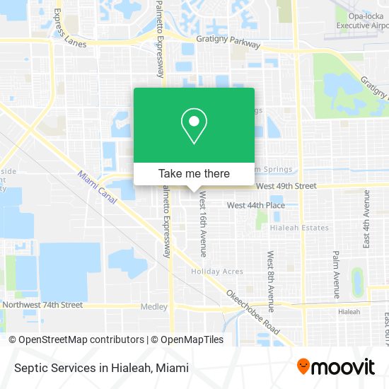 Mapa de Septic Services in Hialeah