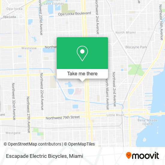 Escapade Electric Bicycles map