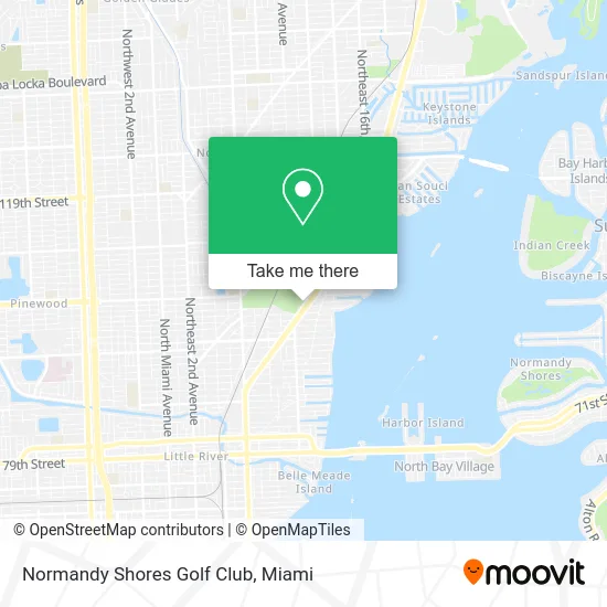 Normandy Shores Golf Club map