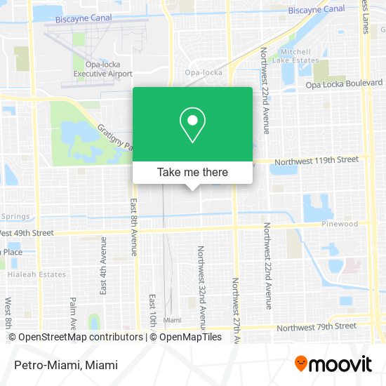 Mapa de Petro-Miami