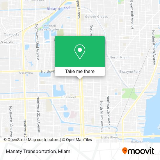 Manaty Transportation map