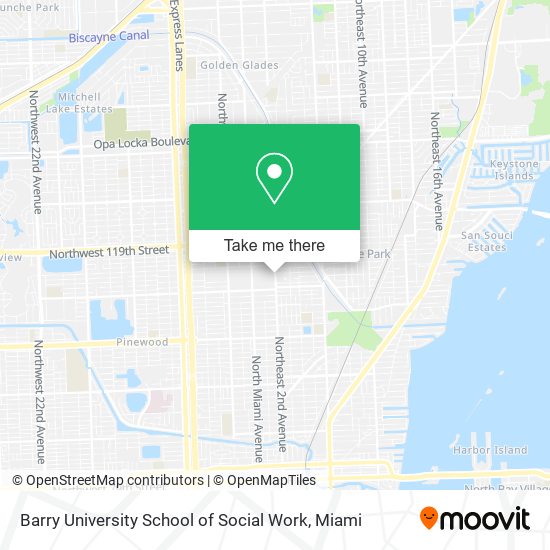 Mapa de Barry University School of Social Work