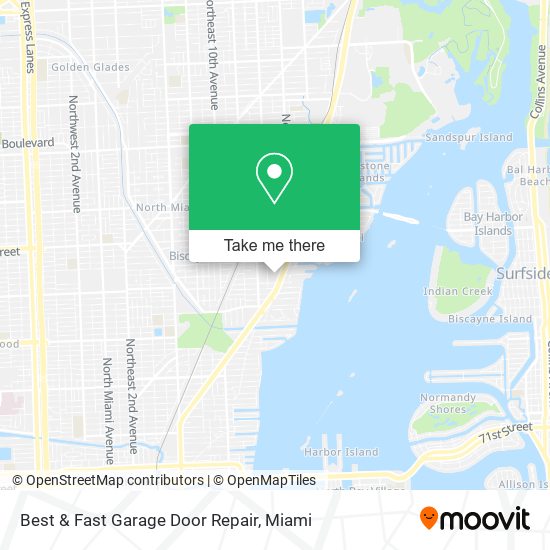 Best & Fast Garage Door Repair map