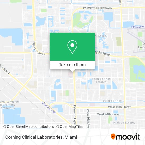 Mapa de Corning Clinical Laboratories