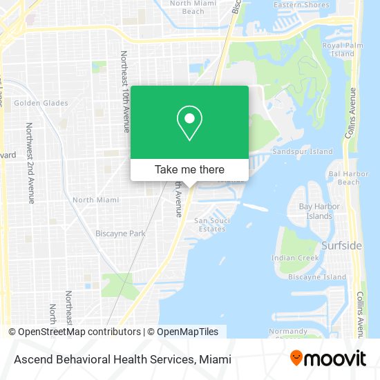 Mapa de Ascend Behavioral Health Services