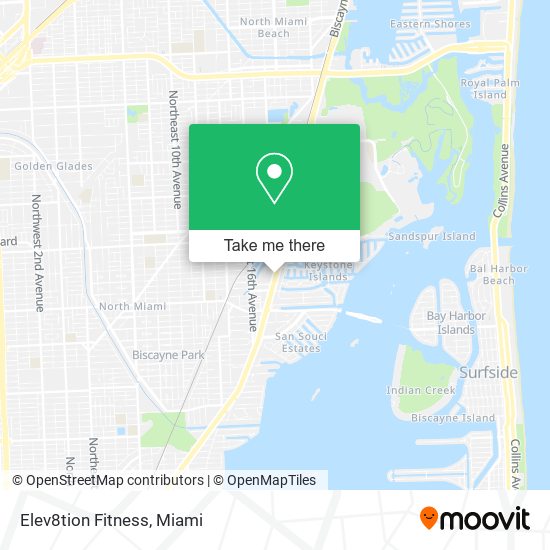 Mapa de Elev8tion Fitness