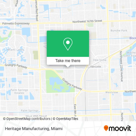 Mapa de Heritage Manufacturing