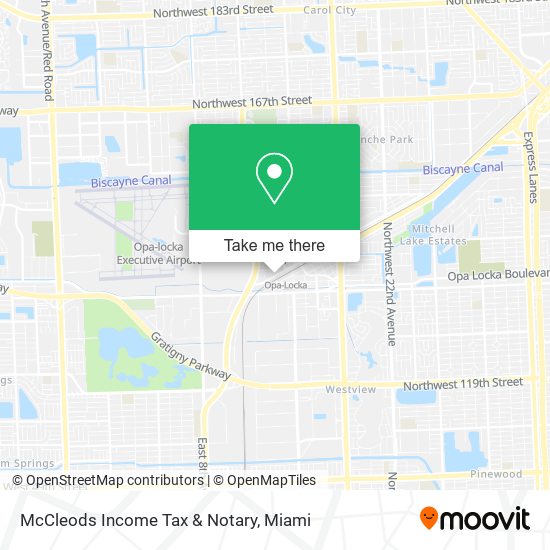 Mapa de McCleods Income Tax & Notary