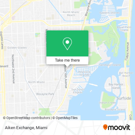 Aiken Exchange map