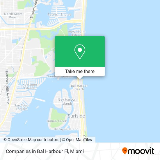 Mapa de Companies in Bal Harbour Fl