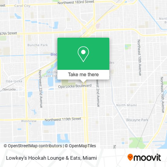 Mapa de Lowkey's Hookah Lounge & Eats