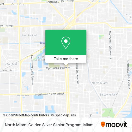 Mapa de North Miami Golden Silver Senior Program
