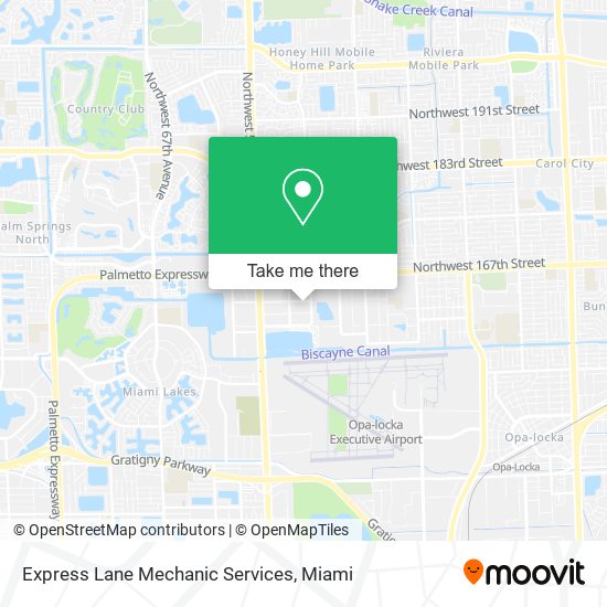 Express Lane Mechanic Services map