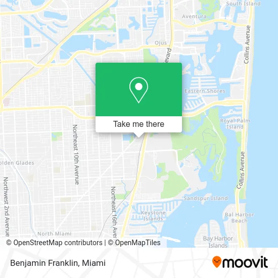 Benjamin Franklin map