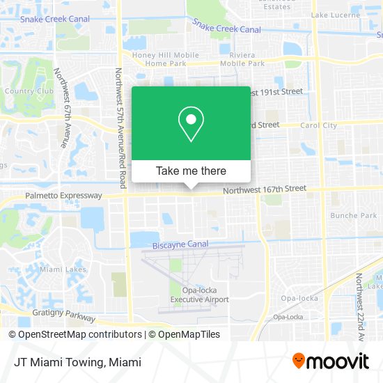 Mapa de JT Miami Towing