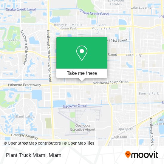 Mapa de Plant Truck Miami